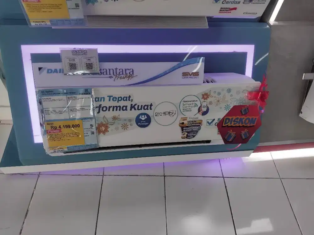 Promo Credit AC Daikin Standar 0.5pk 390watt