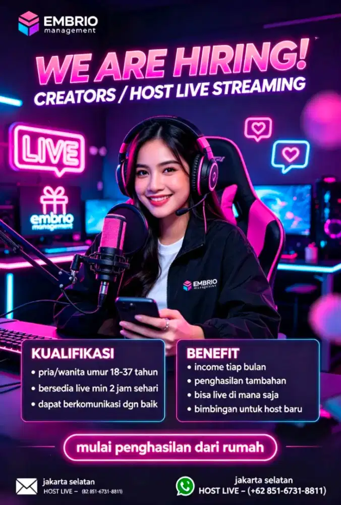 Open Reqruitment HOST LIVE