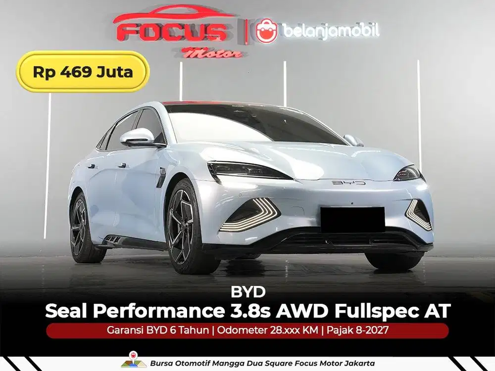 [ AWD - BERGARANSI ] BYD Seal Performance 3,8s Fullspec AT 2024/2025