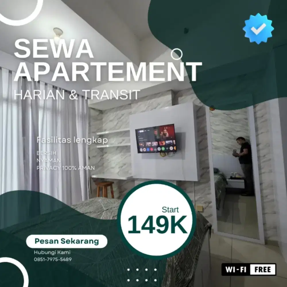 Sewa Apartemen TREEPARK CITY Tangerang Harian/Transit Termurah