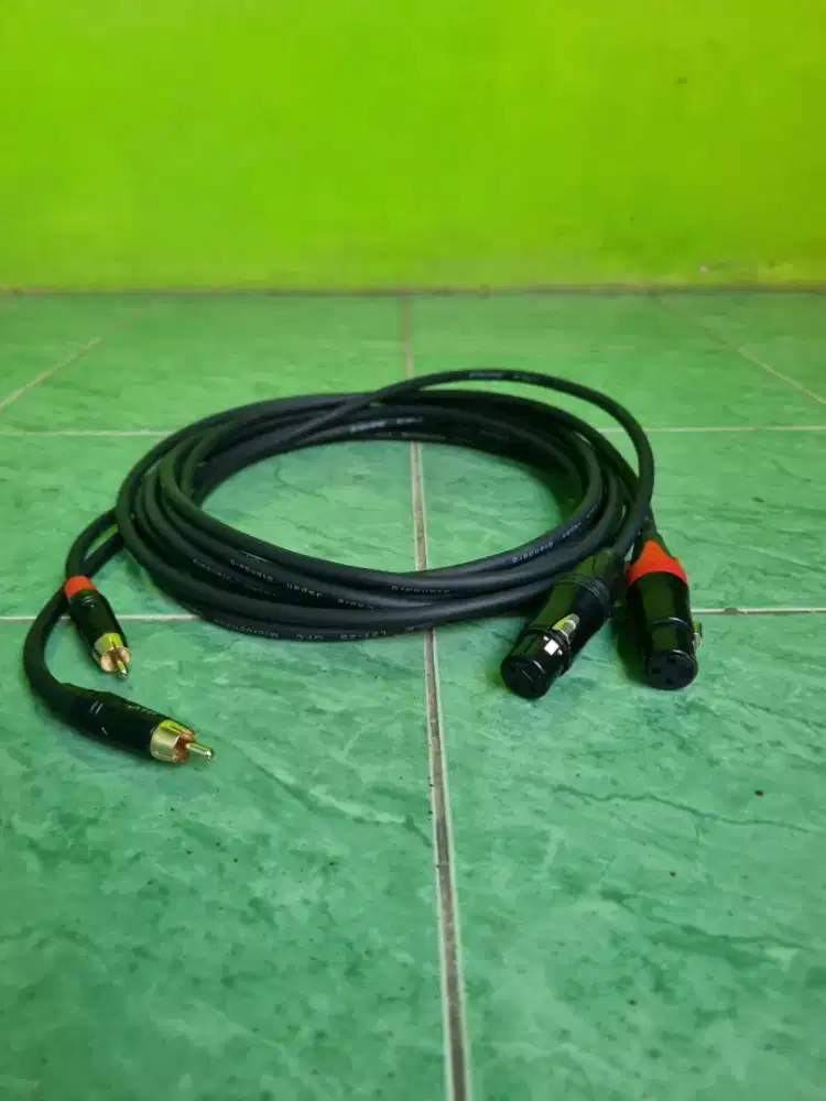Kabel Power CANARE Original XLR Female To RCA Male • 3 METER •