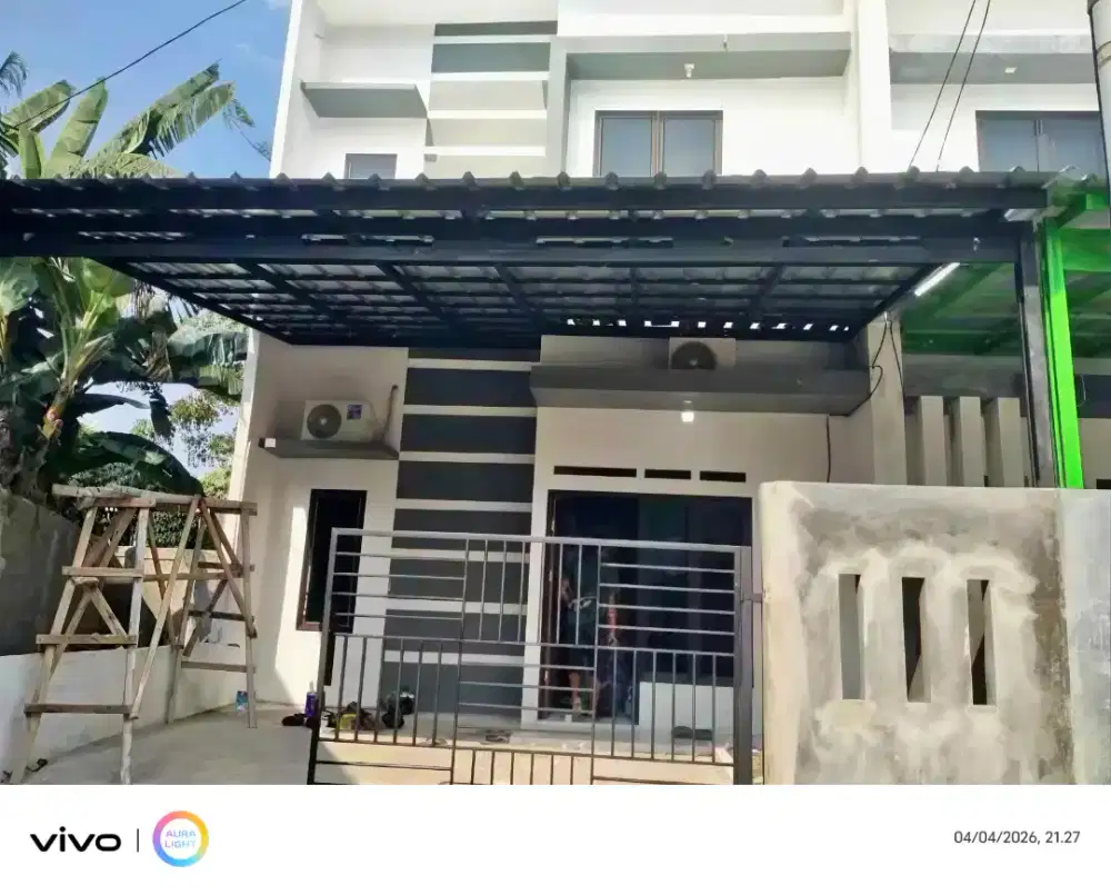Kanopi rangka baja ringan