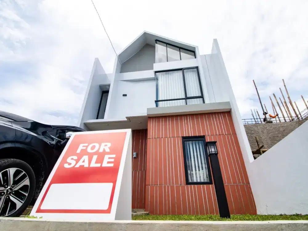 RUMAH MODERN 2LANTAI DI BANDUNG TANPA BANK DEKAT TOL GETACI CICALENGKA