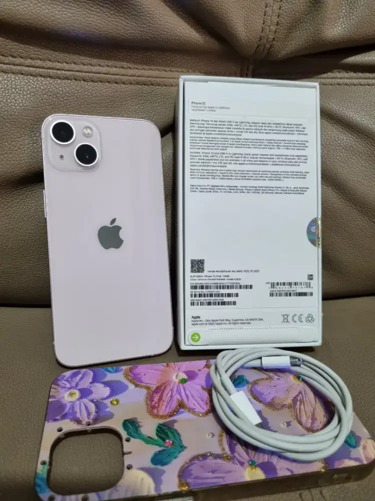 IPhone 13 128GB Pink ex IBOX Fullset Mulus Original