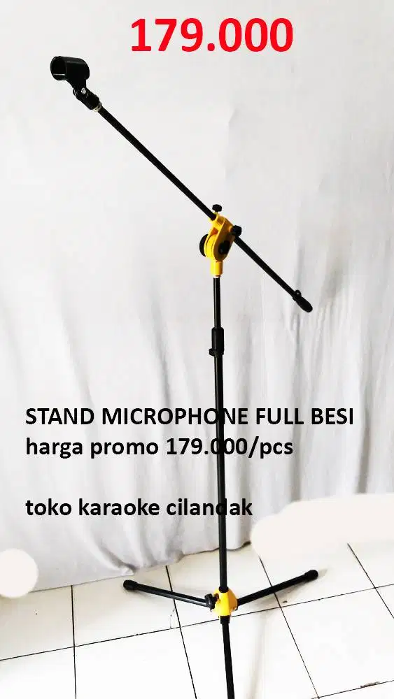 stand microphone full besi kokoh