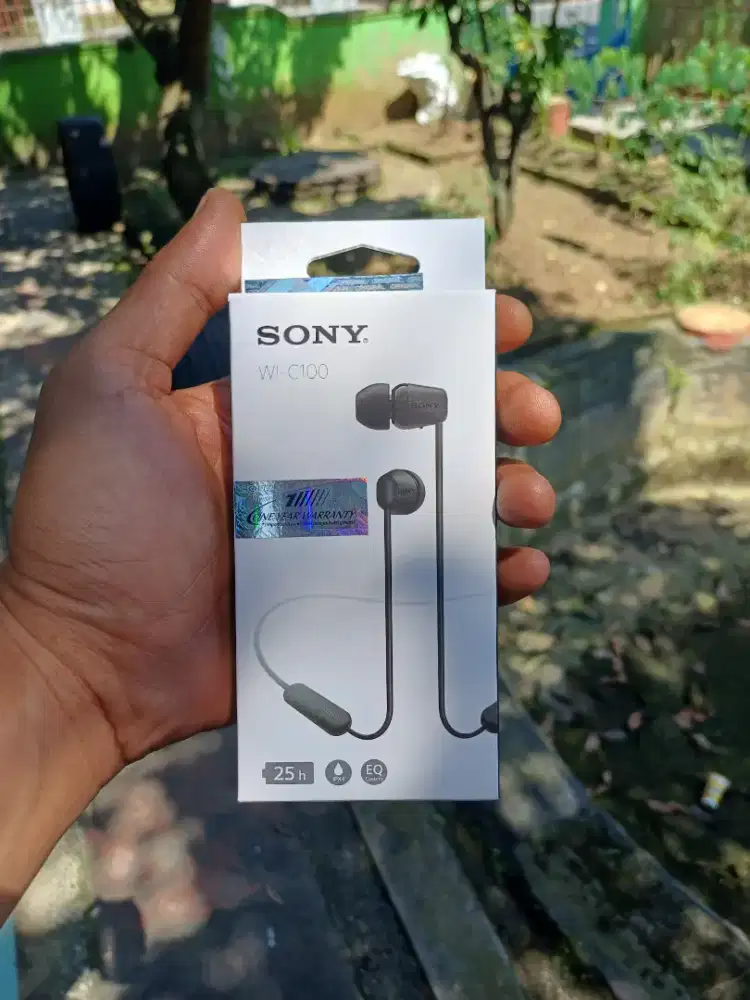 Headset SONY WI-C100 Wireless Bluetooth Pure Bass Sound • NEW ORIGINAL