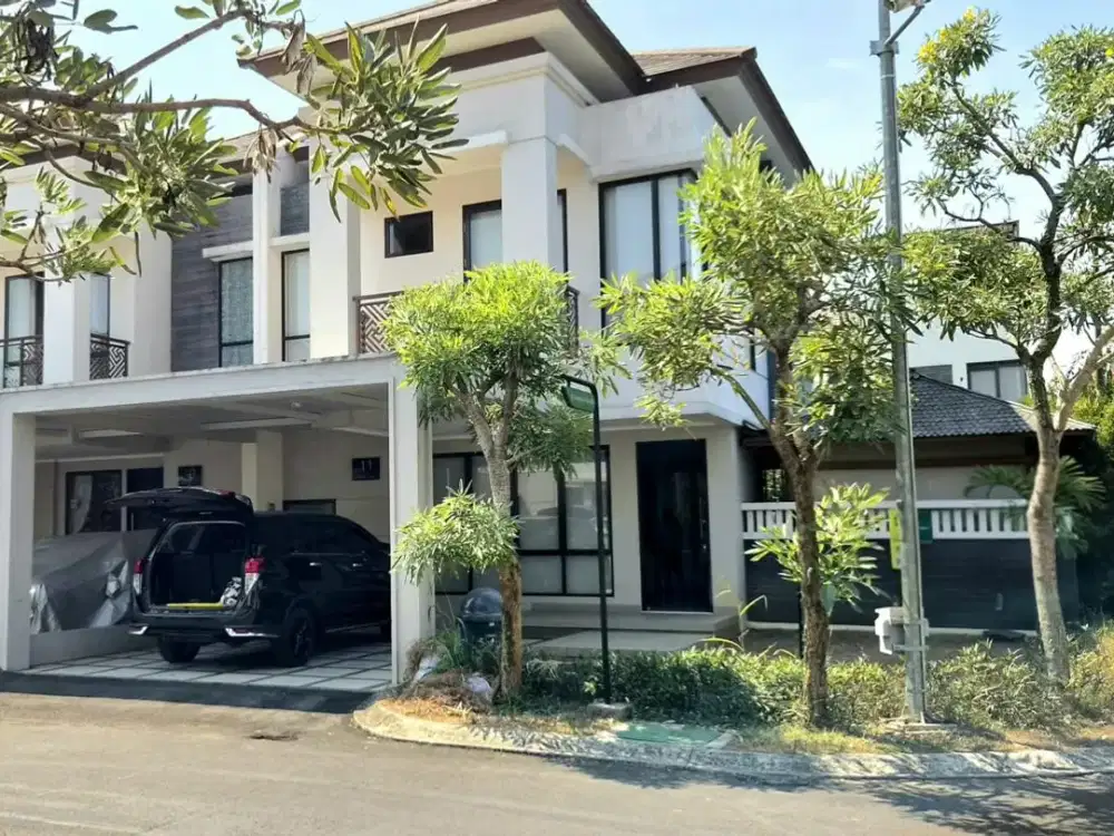 Rumah Cantik 2 Lantai di Cluster Podomoro Bandung dengan Gazebo dan Taman