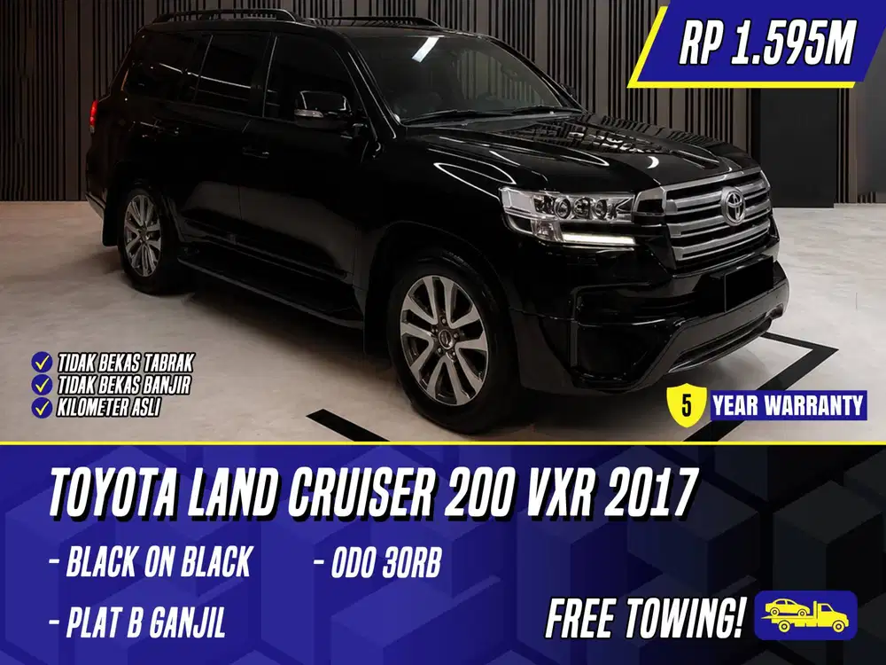 Toyota Land Cruiser 200 VXR 2017 Black Hitam LC LC200 200VXR VX R