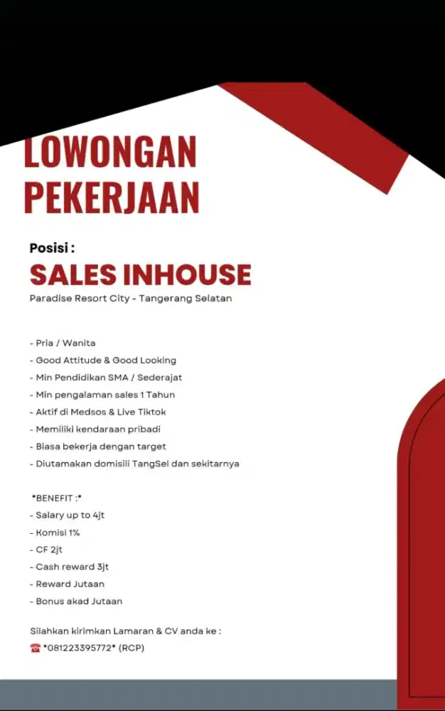 MARKETING PROPERTY – PAR RESORT CITY CIPUTAT