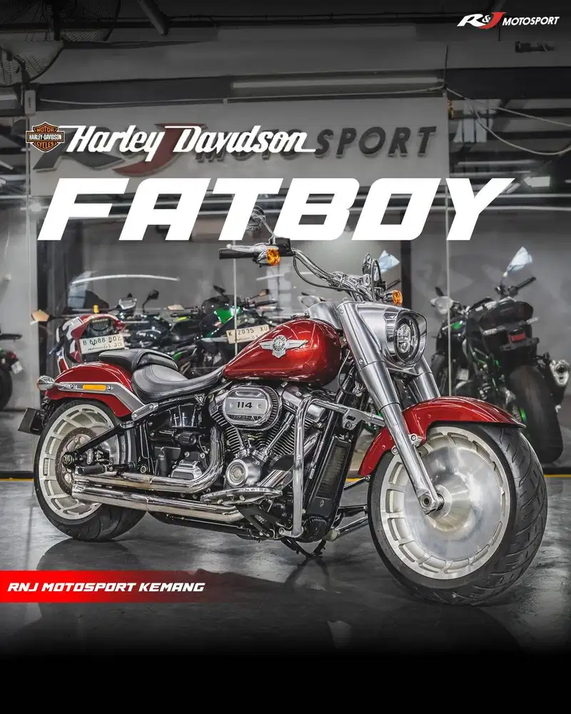 Harley Davidson Fatboy 114 Nik 2019 odo 9.000an Knalpot VnH
