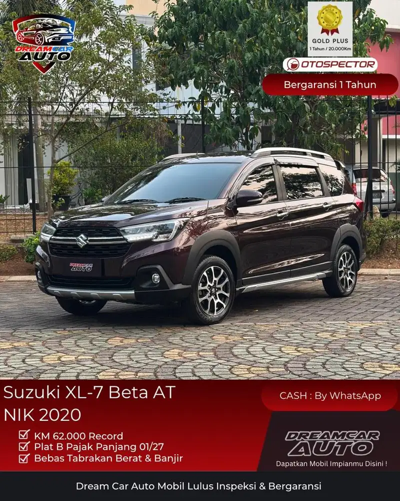 [ LOW KM 62rb ] Suzuki XL7 Beta Bensin 2020 non Hybrid alpha matic