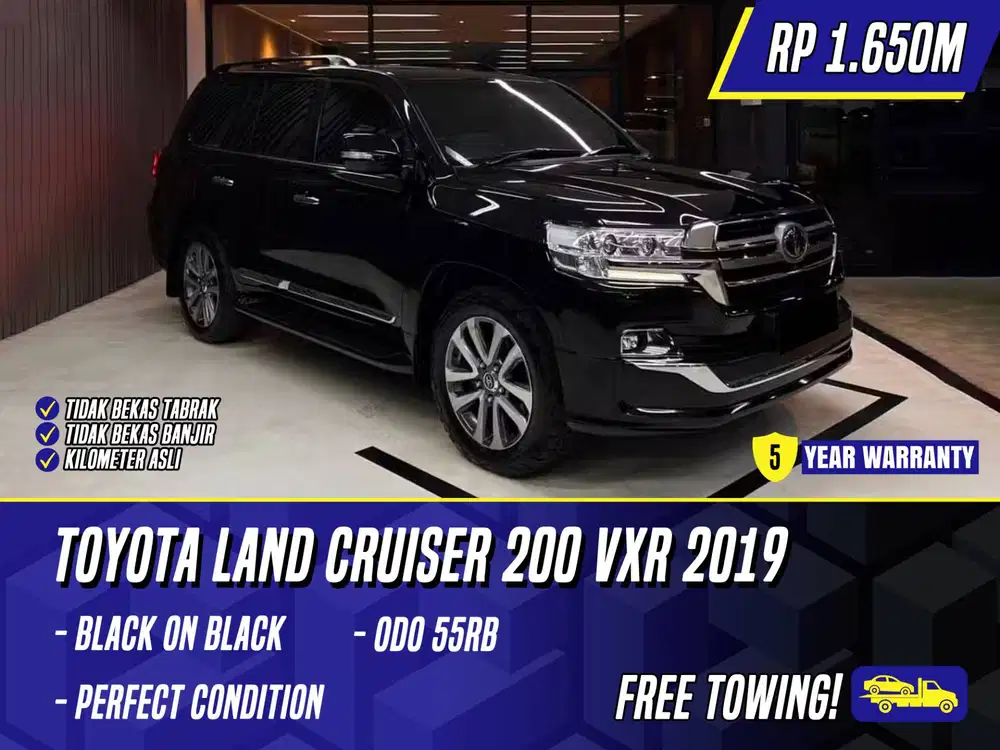 Toyota Land Cruiser 200 VXR 2019 Black Hitam LC LC200 200VXR VX R