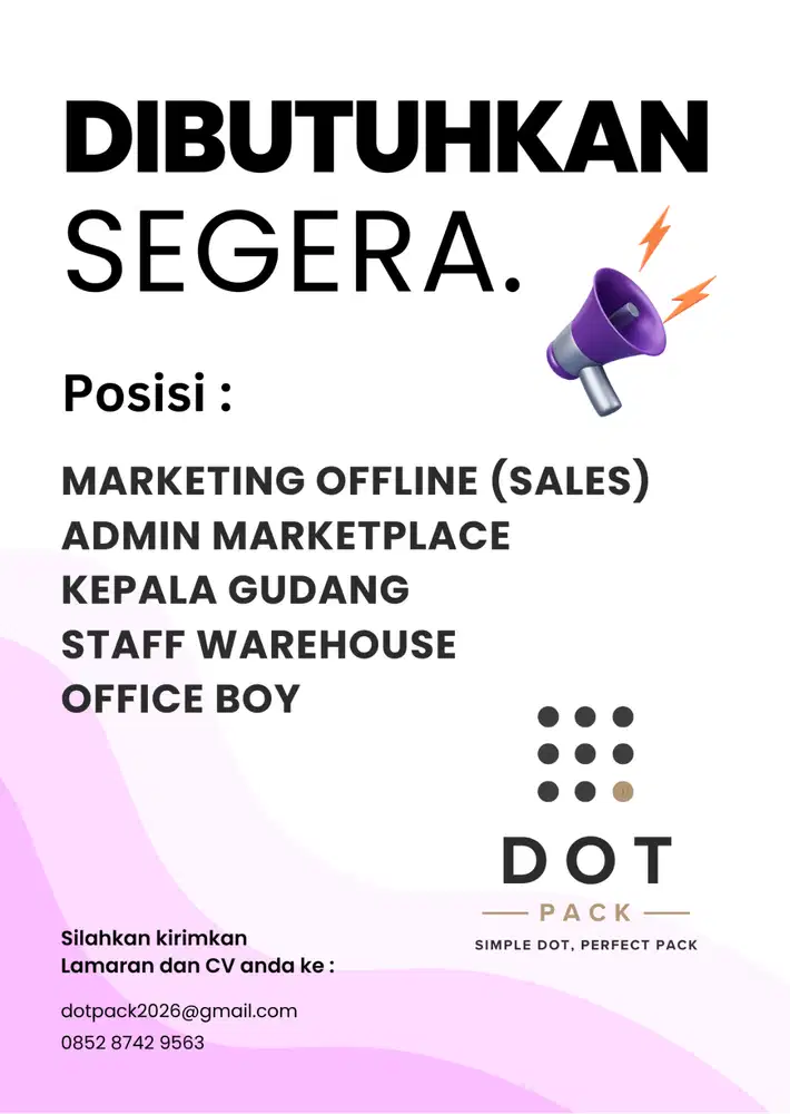LOWONGAN KERJA - STAF