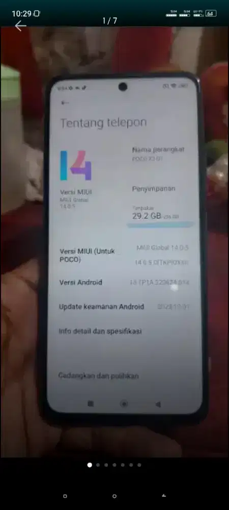 jual poco x3 GT nfc 8/256GB normal