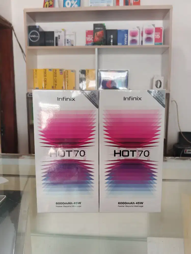 Infinix HOT 70 4+4 /128 GB New Garansi Resmi