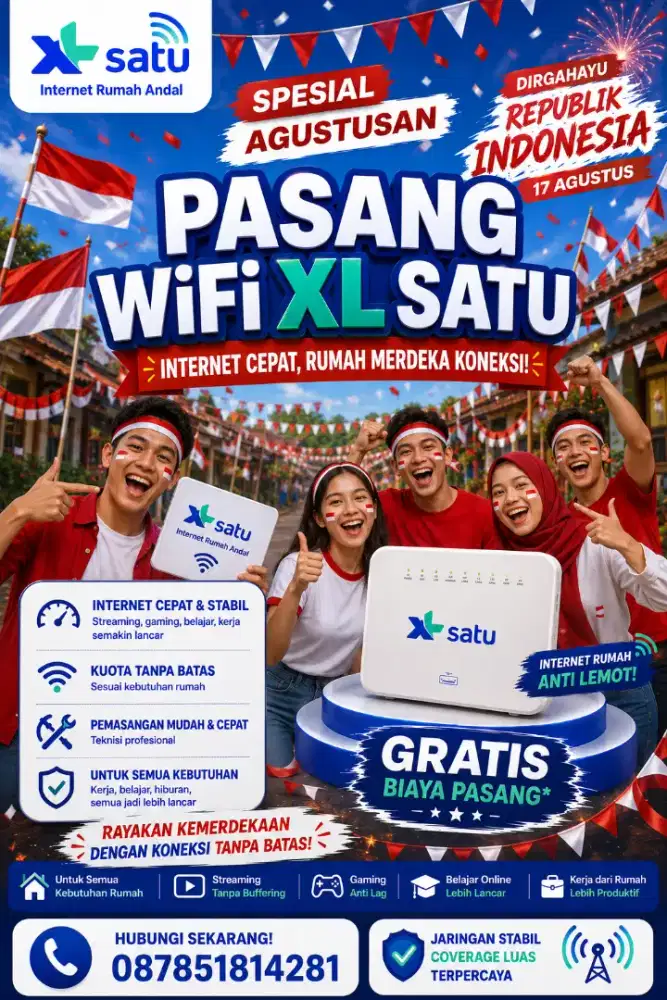 Info dan pendaftaran wifi Xl Satu
