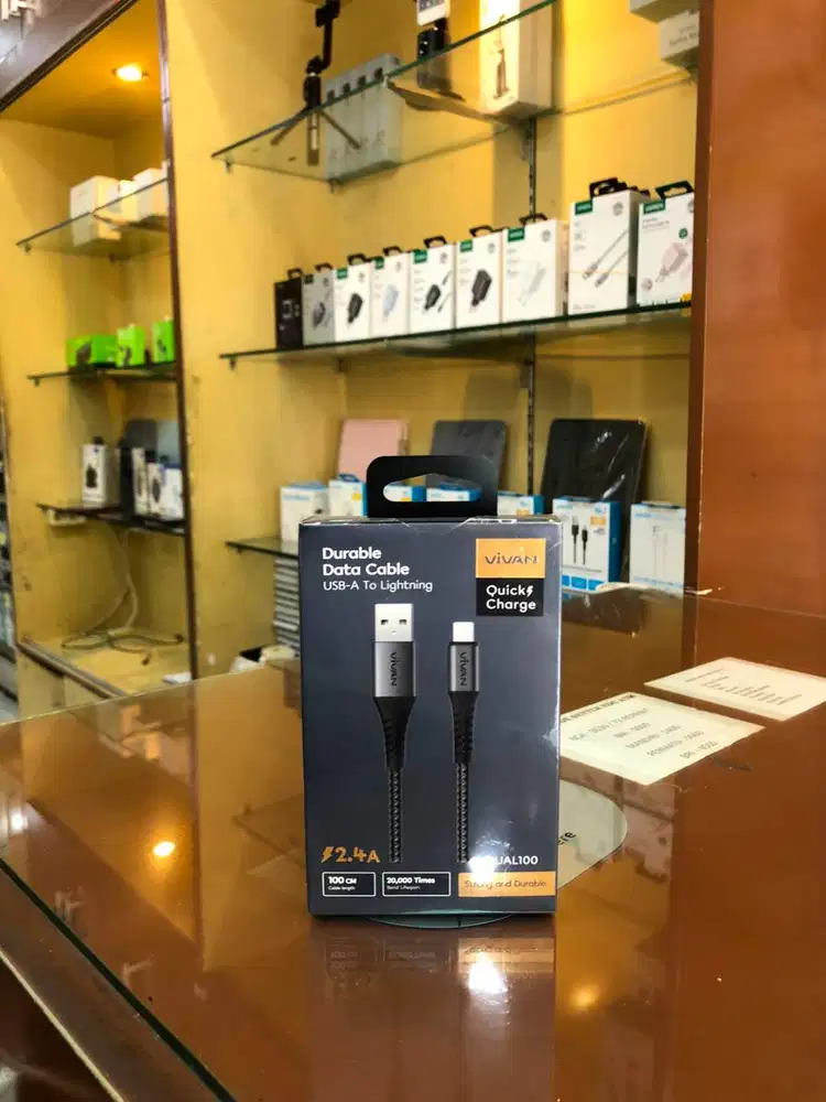 Vivan Data Cable VDUAL100 2.4A Lightning 1M