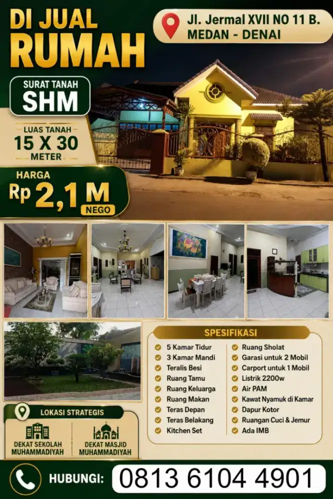 Jual Rumah hunian asri strategis