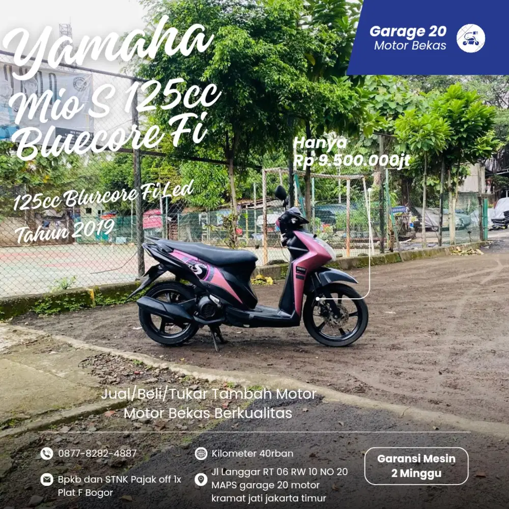 Yamaha Mio S 125cc Bluecore Fi Tahun 2019