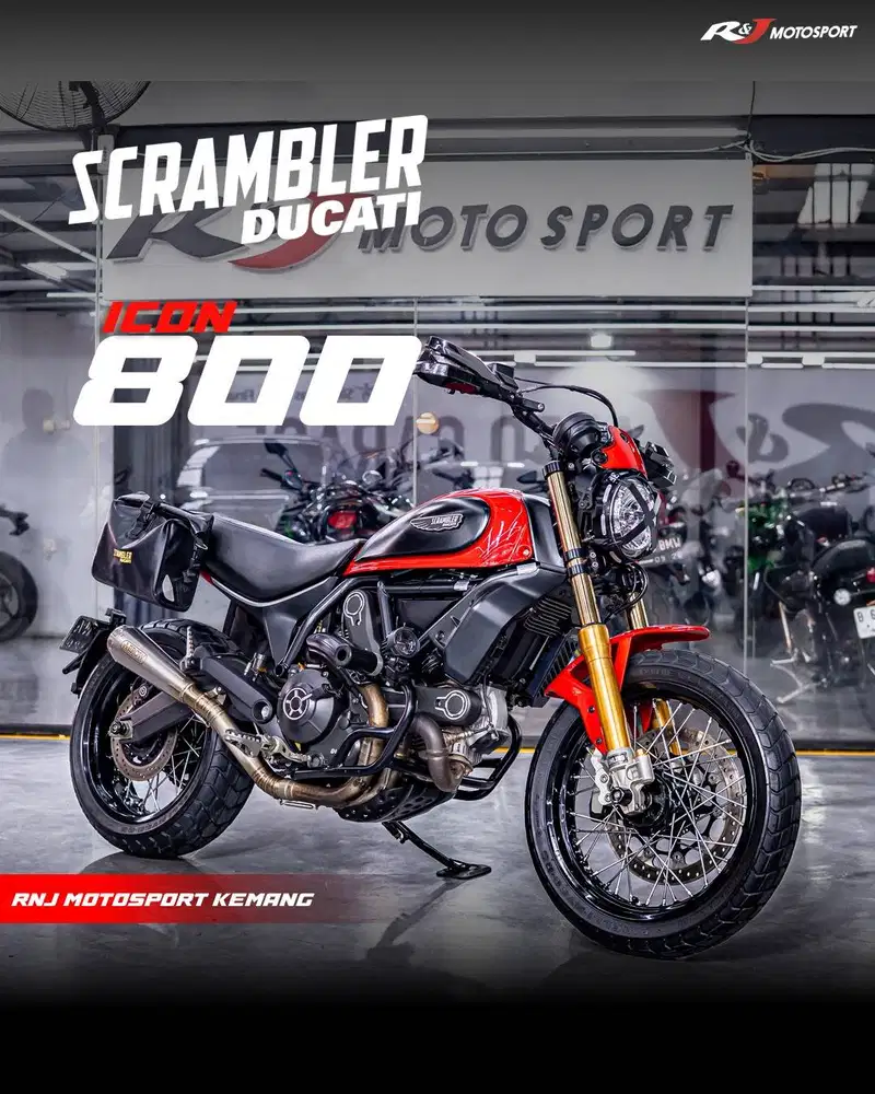 Ducati Scrambler 800 tahun 2018 Arrow Shock breaker Full Ohlins