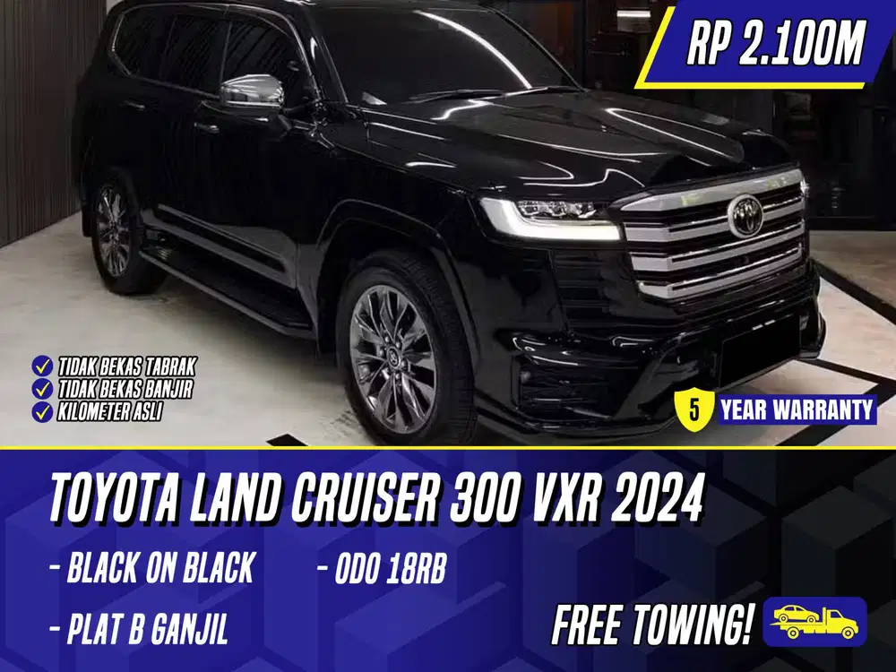 Toyota Land Cruiser 300 VXR 2024 Black Hitam LC LC300 300VXR VX R