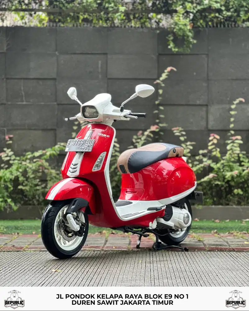 TERMURAH PIAGGOO VESPA SPRINT 150 3V IE TH 2014 WARNA MERAH