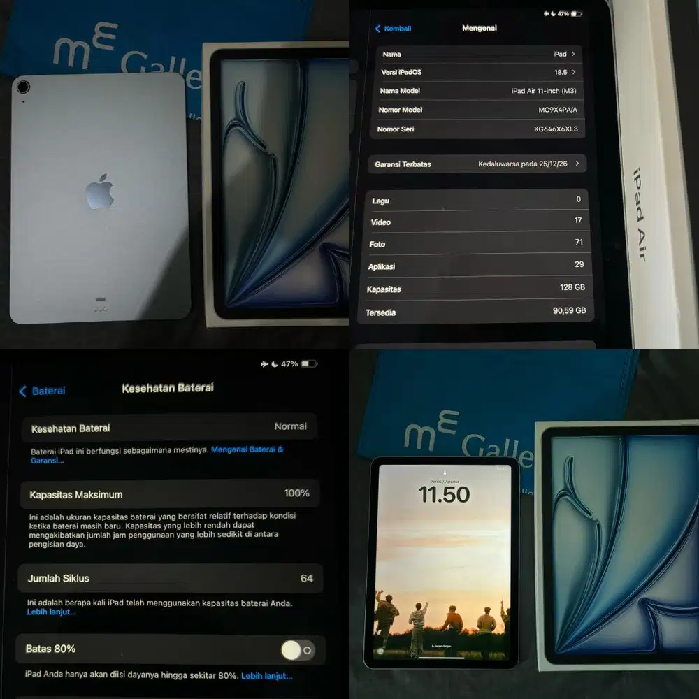 Ipad Air M3 11 inch 128gb Blue Sky Wi-Fi Only