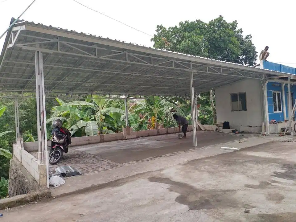 Kanopi Baja Ringan ALDERON Parkiran Luas Mobil/Travel, Dak, dan Gudang
