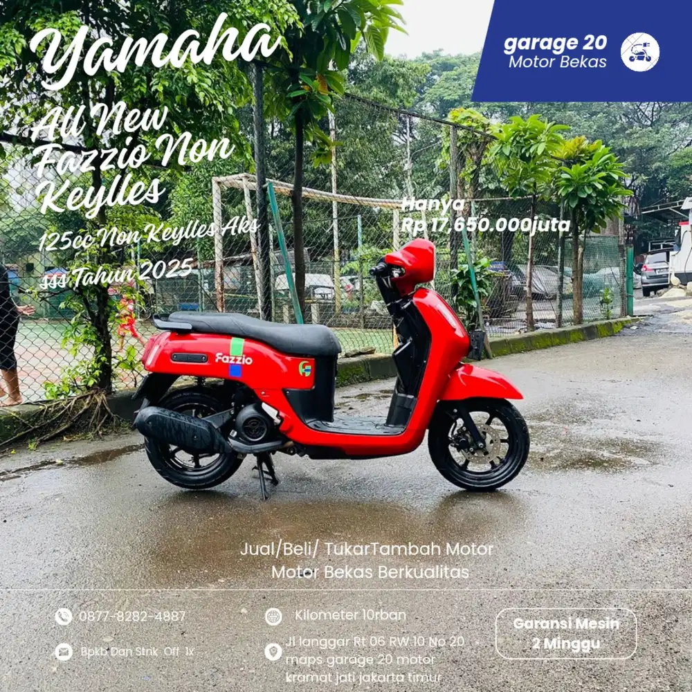 Yamaha All New Fazzio 125cc Non Keylles Sss Tahun 2025