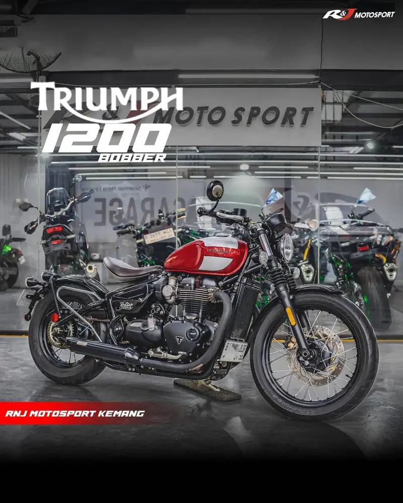 Triumph Bobber Bobber Nik 2017 odo  4.000an KM knalpot V&H
