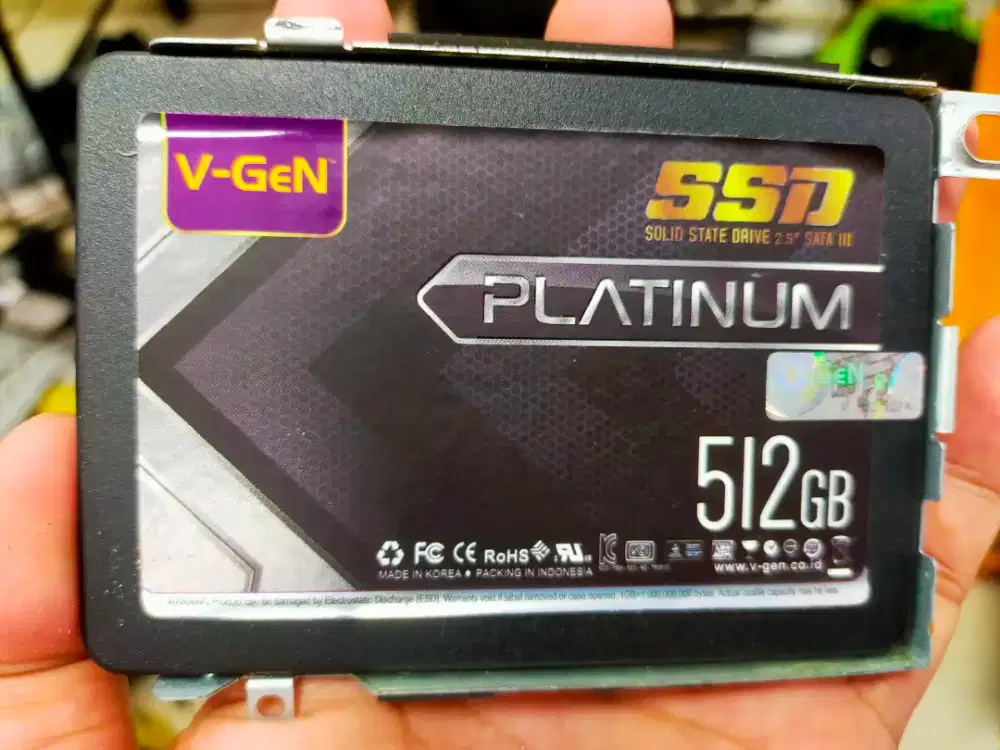 Dijual gan SSD 512GB sentinel 100 100 merk V-Gen flatium sudah ada win