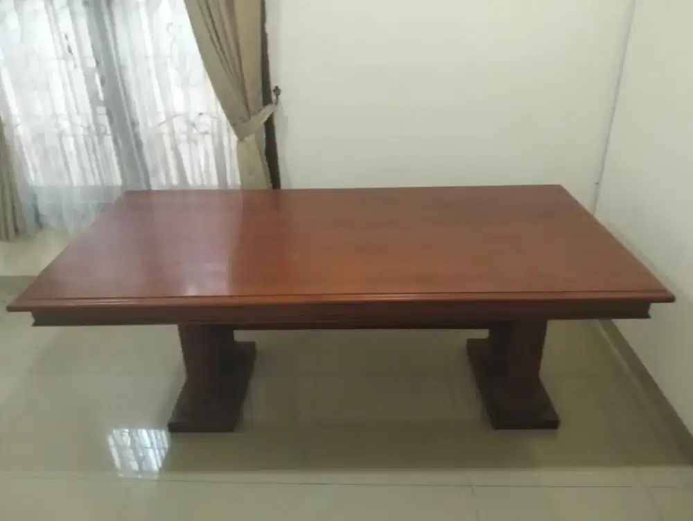 MEJA MAKAN kayu jati ukuran besar