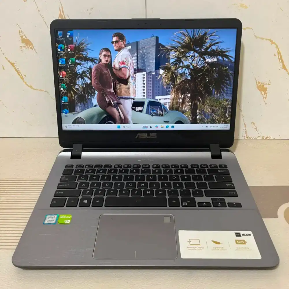Forsale, Laptop Asus X407UF (Bisa untuk gaming / desain tipis-tipis