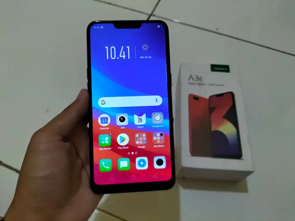 OPPO A3S RAM 6GB / 128GB 4G LTE Duos 6.2in Face iD Normal No Minus, BU