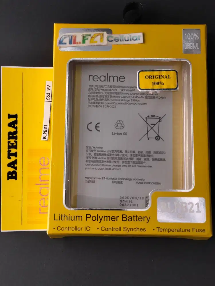 BateraiI REALME C61 Baterai BLPB21/ Baterai REALME C63 Baterai BLPA83