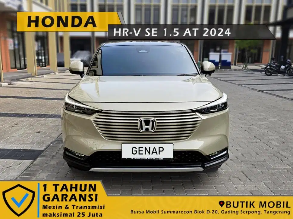 Pajak 1 tahun. HRV SE 1.5 AT 2024 Sand Khaki
