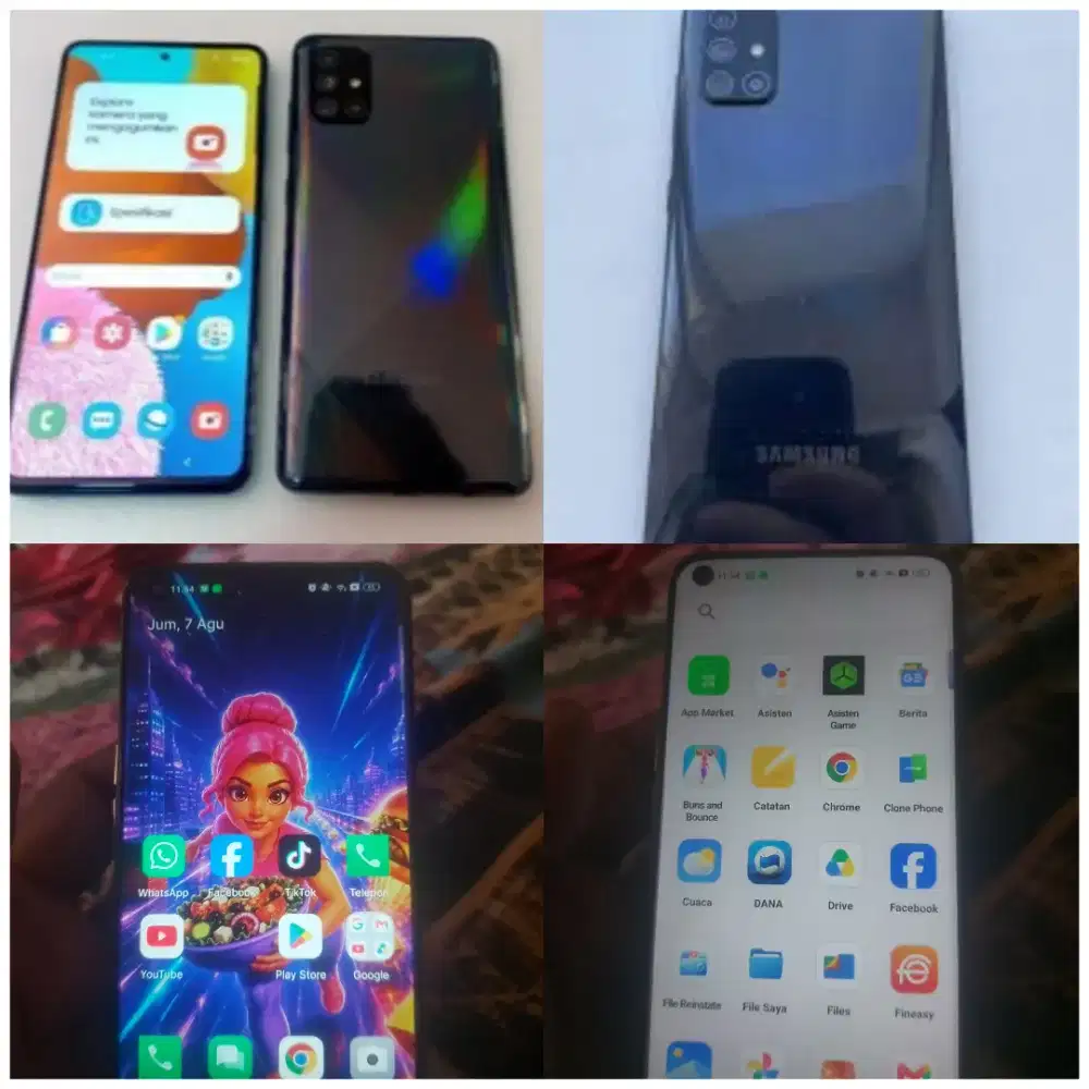 Jul hp samsung a71 dan oppo reno 5