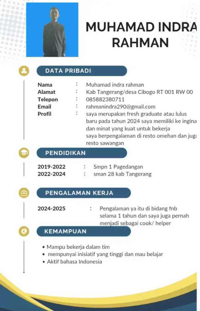 Saya sedang mencari kerjaa