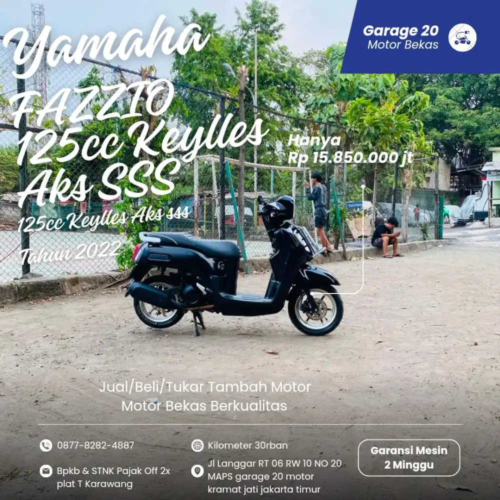 Yamaha All New Fazzio Keylles 125cc Aks Sss Tahun 2022