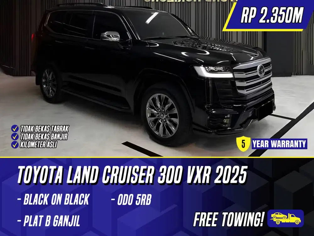 Toyota Land Cruiser 300 VXR 2025 Black Hitam LC LC300 300VXR VX R