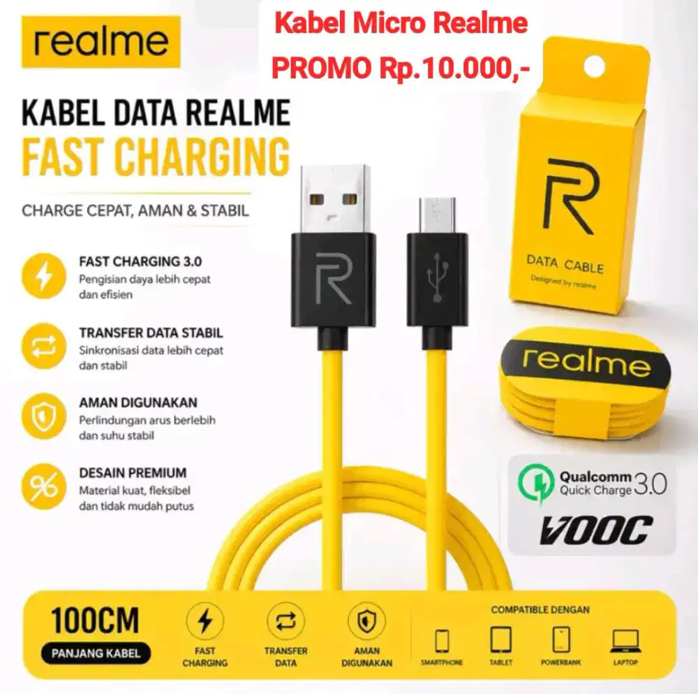 Kabel Micro Realme ( Support Fast Charging )