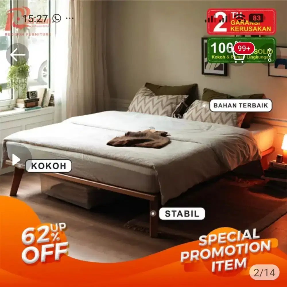 Jual dipan plus kasur
