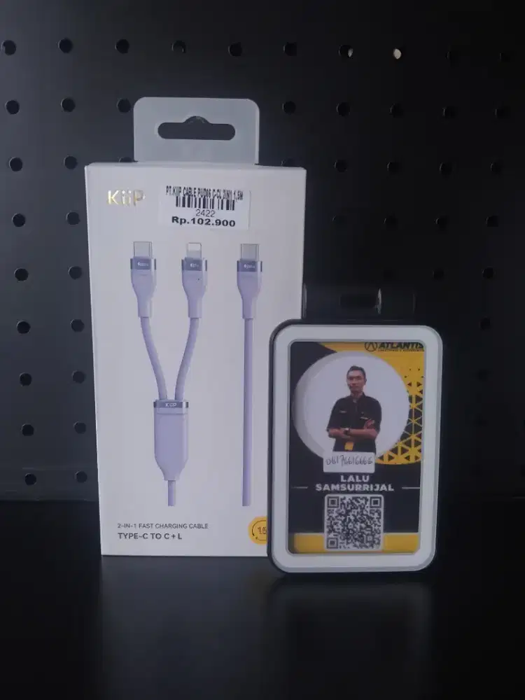 KIIP CABLE PUD06 C-CL 2IN1 1.5M|ATLANTIS DAHSYAT