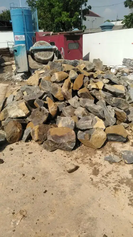 Batu makadam pasir pasang abu batu limestone batu belah