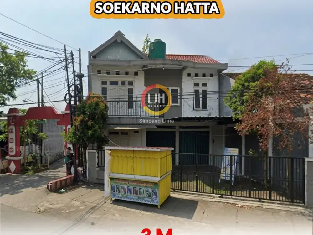 Rumah Posisi Hook Pinggir Jalan Arteri Soekarno Hatta