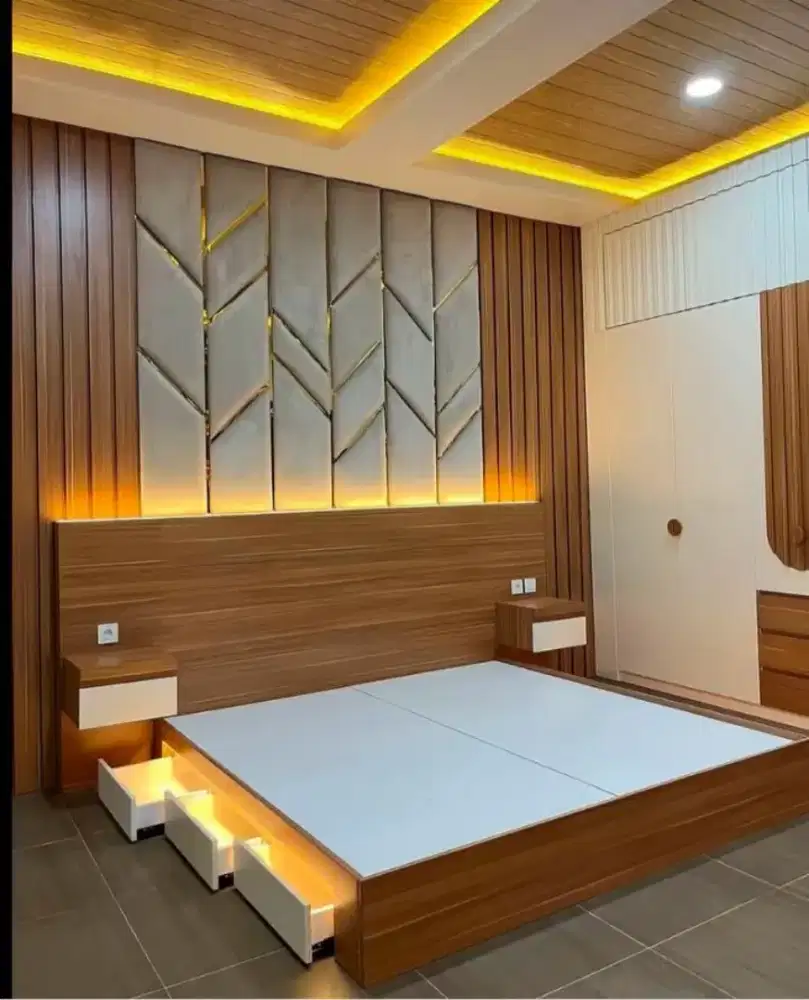 Tempat Tidur 6 Kaki Tempahan 6 laci