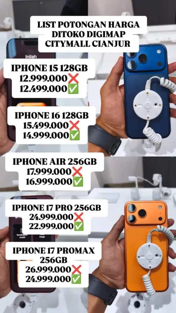 Promo iPhone hanya di Digimap Citimall Cianjur dan bisa pale cicilan