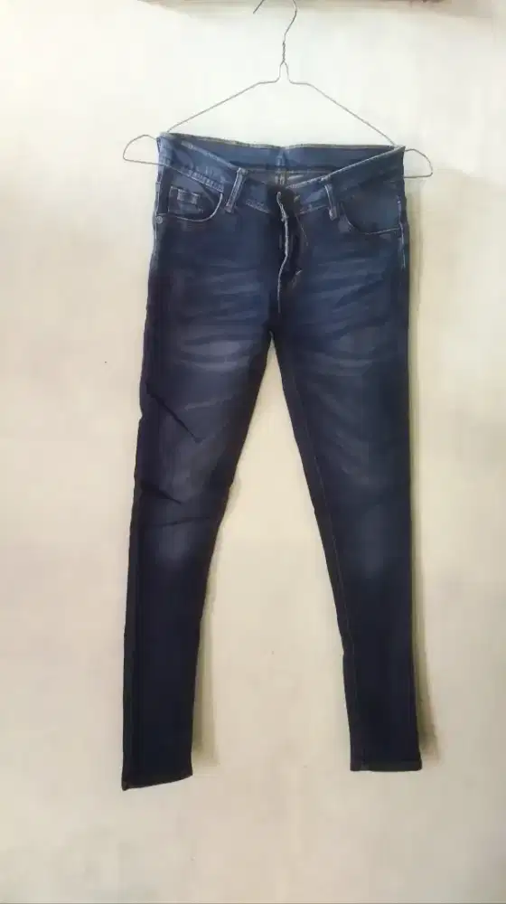 Celana Panjang Jeans Pria/Wanita Slim Fit Size S (27/28)