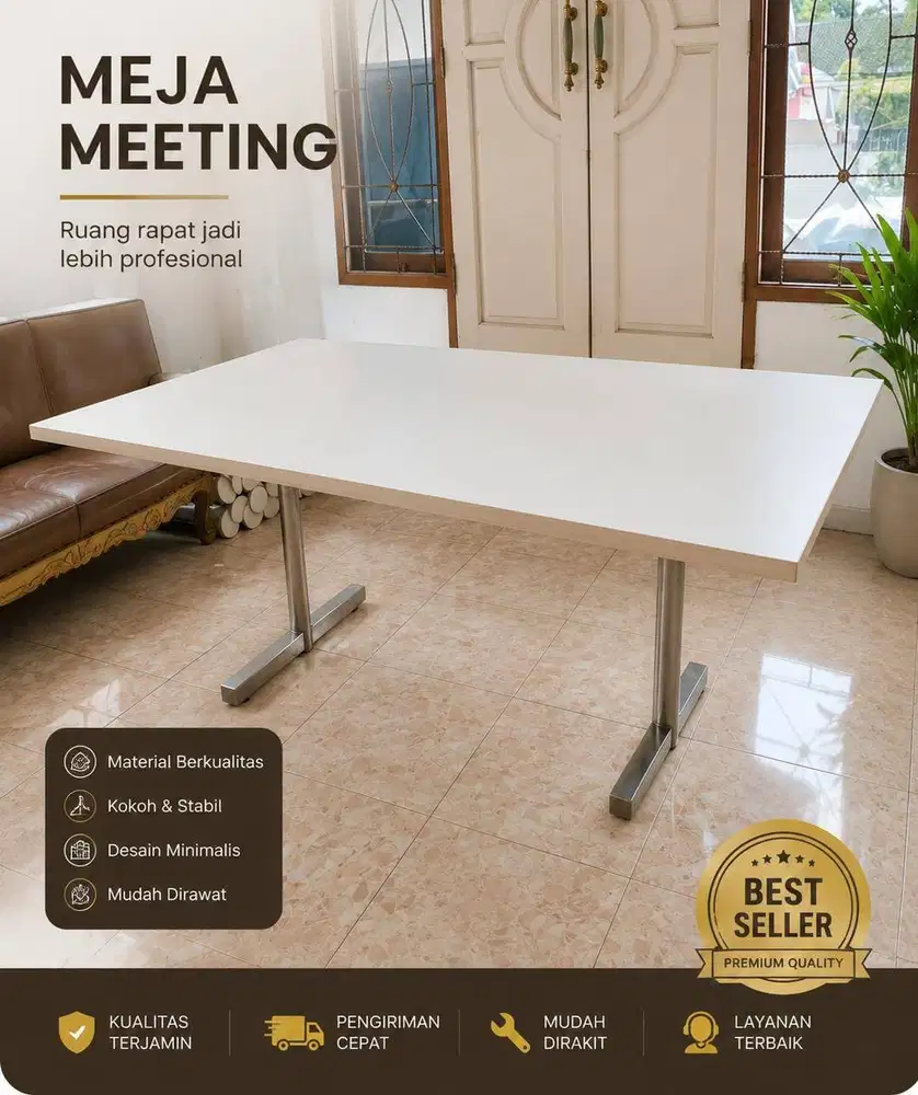 MEJA MEETING MINIMALIS