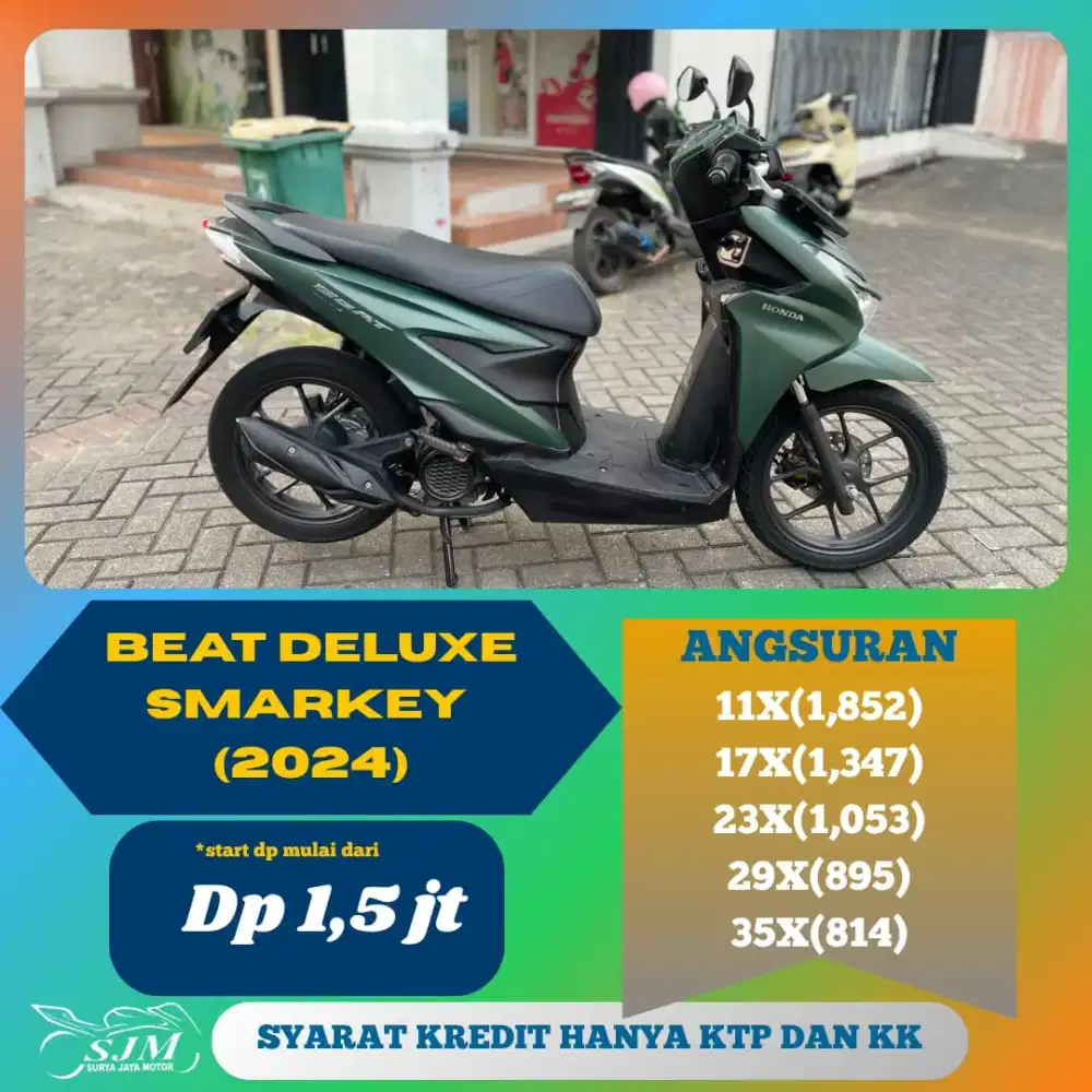 HONDA BEAT DELUXE SMARTKEY 2024 CASH & KREDIT